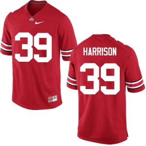 NCAA Ohio State Buckeyes Men's #39 Malik Harrison Red Nike Football College Jersey ZEQ3645DE